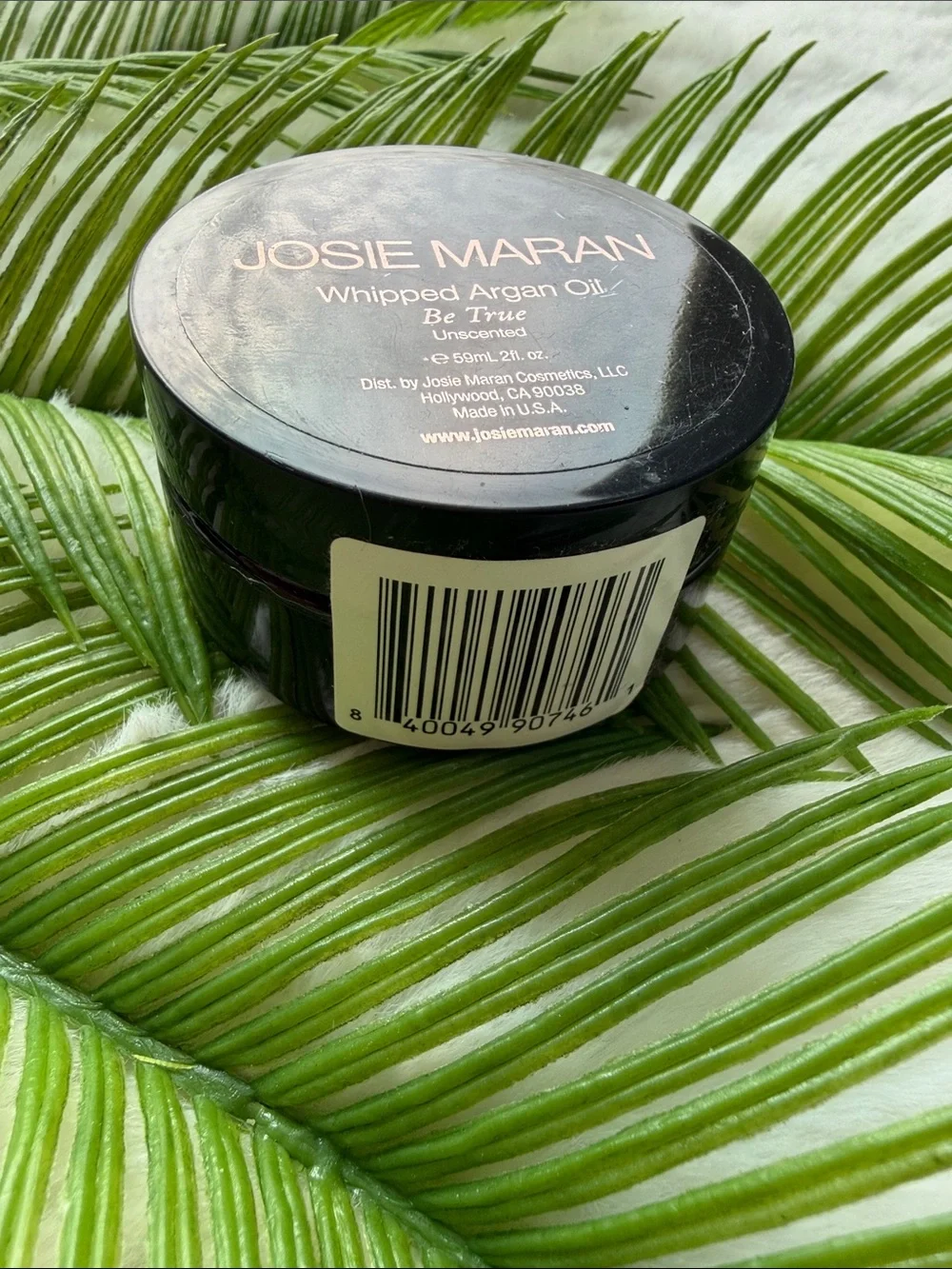 NEW JOSIE MARAN Whipped Argan Oil Be True Unscented Travel Size 2 fl oz